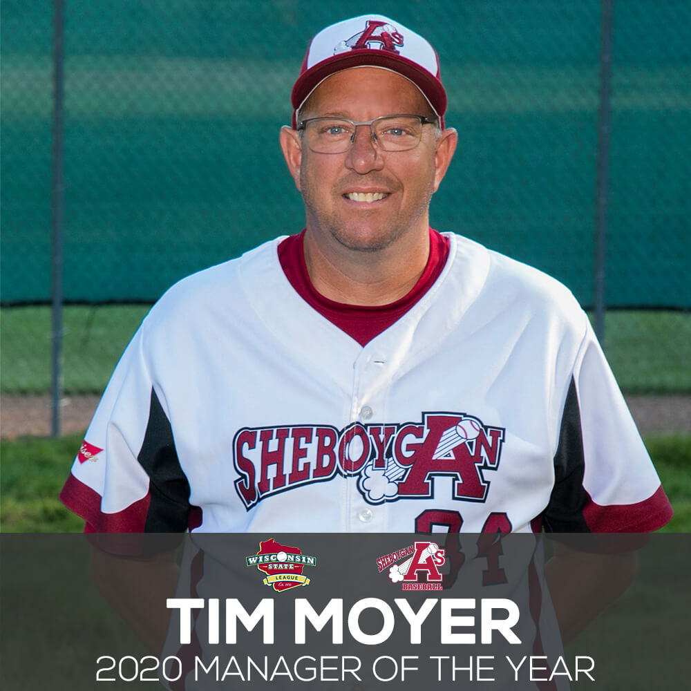 2020 WSL Manager of the Year Tim Moyer (Sheboygan A's)