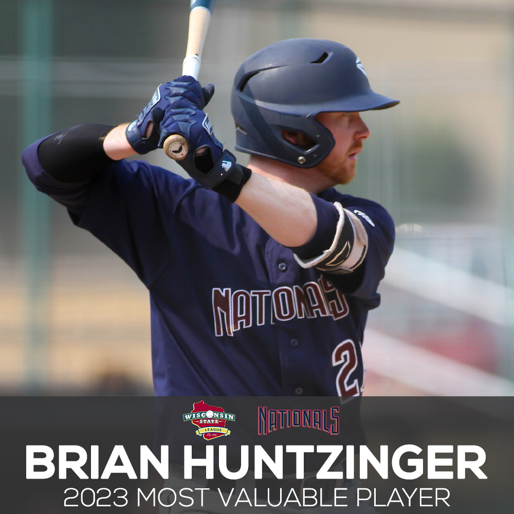 2023 Wisconsin State League Most Valuable Player Brian Huntzinger of the West Allis Nationals