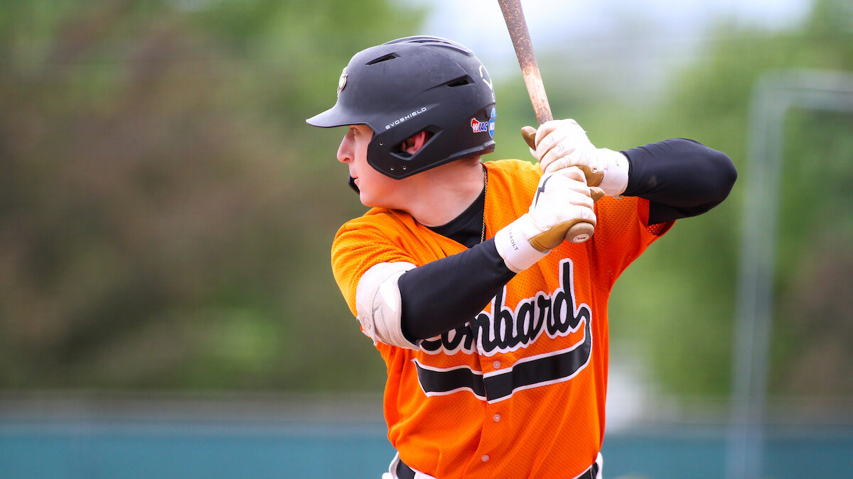Lombard Orioles center fielder Matt Scolan (4) during a game against the Green Bay Blue Ribbons on June 11, 2023 at Wildwood Baseball Park in Sheboygan, Wisconsin. (Brad Krause/Krause Sports Photography)
