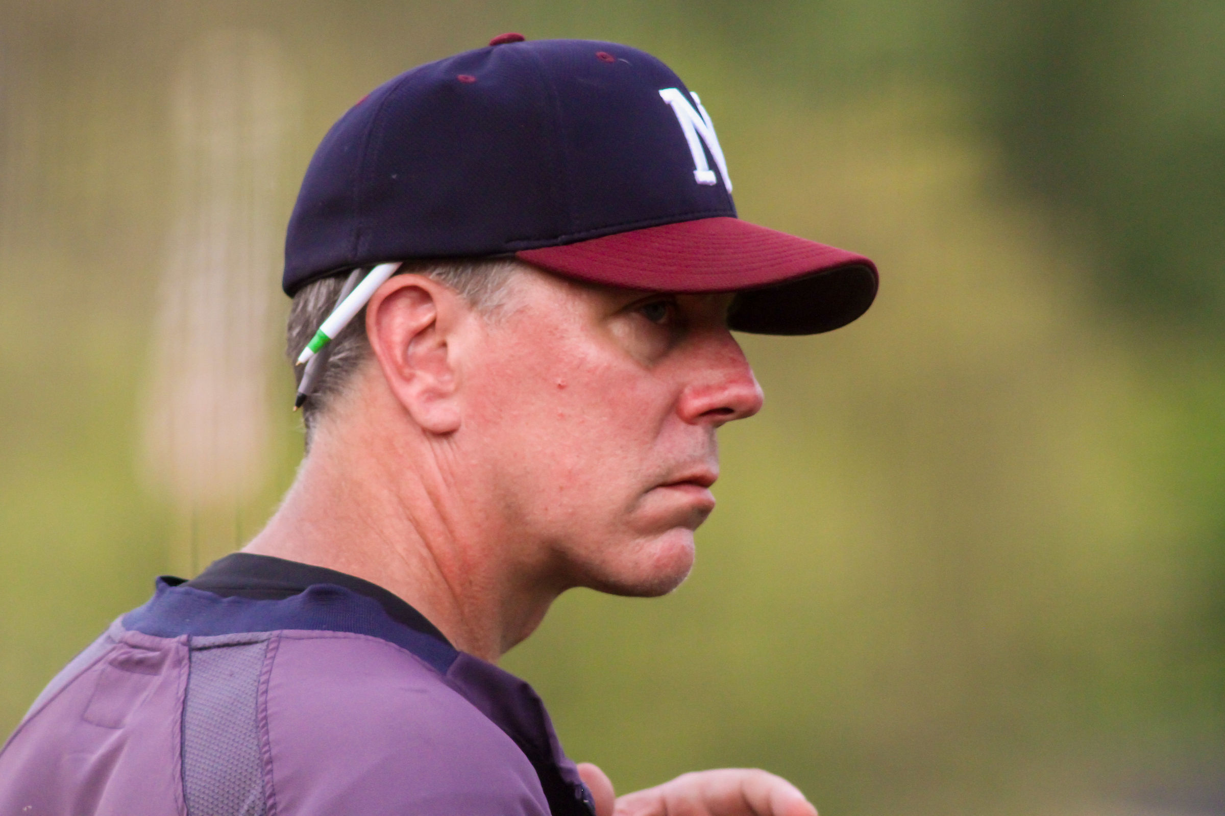 West Allis Nationals manager Steve Elliott during a Wisconsin State League baseball game against the Greater Green Bay Blue Ribbons on August 8, 2020 at Joannes Stadium  in Green Bay, Wisconsin. West Allis defeated Greater Green Bay 10-3.  (Brad Krause/Krause Sports Photography)